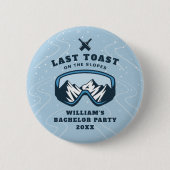 新郎のための最後の乾杯 斜面での最後の記念 缶バッジ (正面)