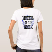 新郎のウェスタンブルーのお母さんTシャツ Tシャツ (裏面)