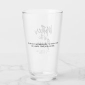 新郎のカスタムウェディングのお母さん タンブラーグラス (裏面)