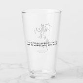 新郎のカスタムウェディングの父 タンブラーグラス (裏面)