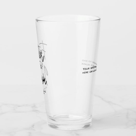 新郎のカスタムウェディングの父 タンブラーグラス (左)