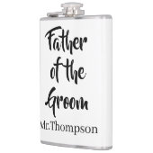 新郎のカスタムウェディングの親ギフトの父 フラスク (左)