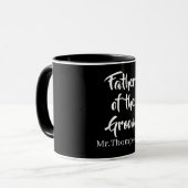 新郎のカスタムウェディングの親ギフトの父 マグカップ (正面左)