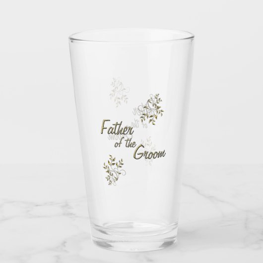 新郎のガラスの父親 タンブラーグラス (正面)