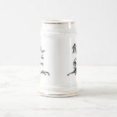 新郎のクラシックな母 ビールジョッキ (中央)