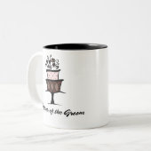 新郎のケーキの母 ツートーンマグカップ (正面左)