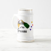 新郎のシャンペンのトーストの父 ビールジョッキ (正面左)