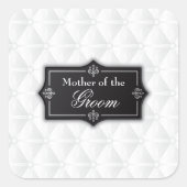 新郎のステッカー結婚シールの豪華な母 スクエアシール (正面)