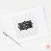 新郎のステッカー結婚シールの豪華な母 スクエアシール (封筒)