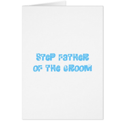 新郎のステップファーザー (正面)