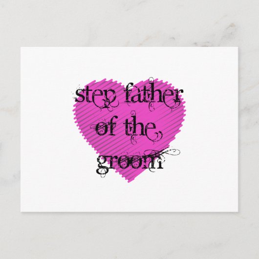 新郎のステップファーザー ポストカード (正面)