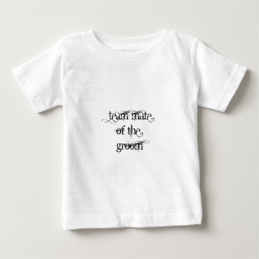 新郎のチームメイト ベビーTシャツ (正面)