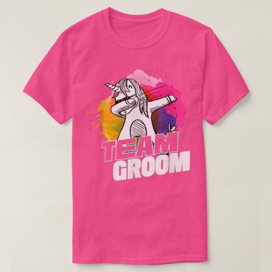 新郎のチーム - 男の子だけの最後のバチェラーパーティー Tシャツ (デザイン正面)