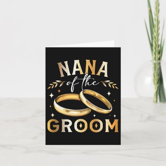 新郎のナナと婚約の結婚ナナ カード (正面)