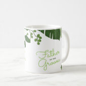 新郎のハワイの結婚式の植物の父 コーヒーマグカップ (正面右)