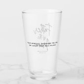 新郎のパーソナライズされた父 タンブラーグラス (裏面)