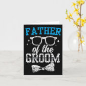 新郎のパーティー結婚の父 カード (黄色い花)