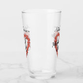 新郎のフローラ結婚ハートの母 タンブラーグラス (左)