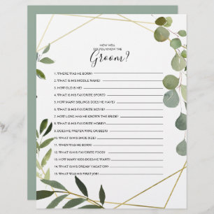 新郎のブライダルシャワー