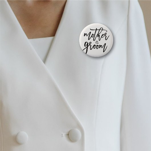 新郎のブラシの結婚ブライダルパーティ 缶バッジ