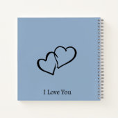 新郎のブルーノートへのパーソナライズされた手紙 ノートブック (裏面)