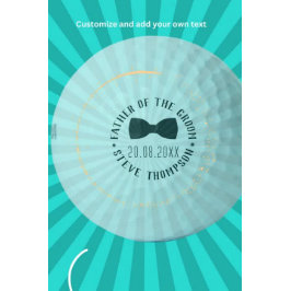 新郎のプレゼントの父親を作成 ゴルフボール