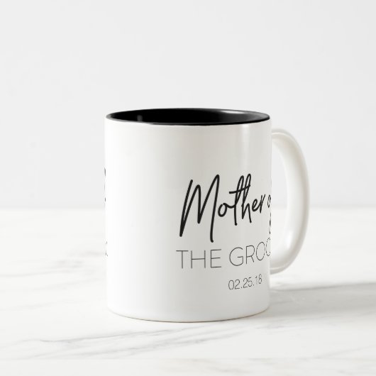 新郎のマグの母 ツートーンマグカップ (正面右)