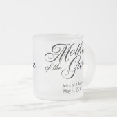 新郎のマグの母 フロストグラスマグカップ (正面右)