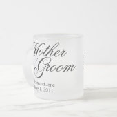 新郎のマグの母 フロストグラスマグカップ (正面左)