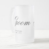 新郎のマグ フロストグラスビールジョッキ (正面左)