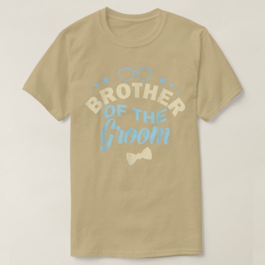 新郎のマッチング結婚と独身の兄弟 Tシャツ (デザイン正面)