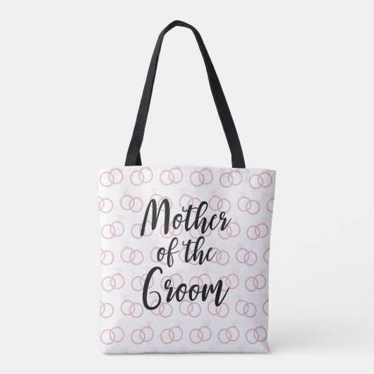 新郎のリングや輪パタ結婚ーンのトートバッグの母 トートバッグ (裏面)
