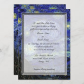 新郎の両親の招待、スターリーナイト 招待状 (正面/裏面)