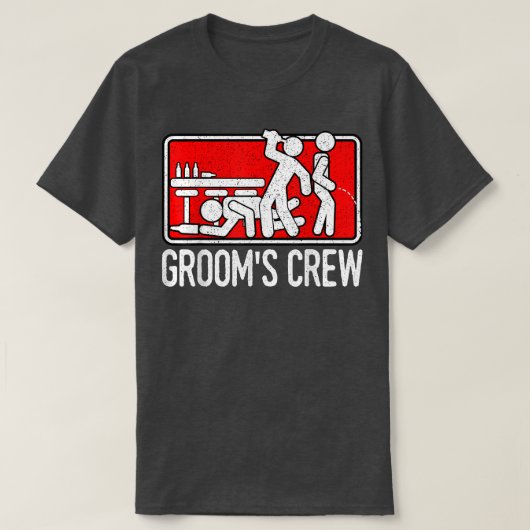 新郎の乗務員と夫の結婚 Tシャツ (デザイン正面)