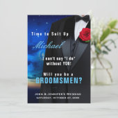 新郎の仲間たちへ　タキシードでの招待状　着用しよう 招待状 (スタンド正面)