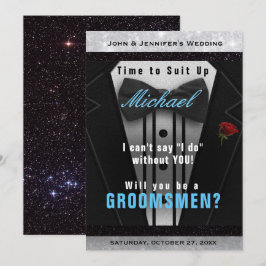 新郎の仲間たちを誘う 招待状