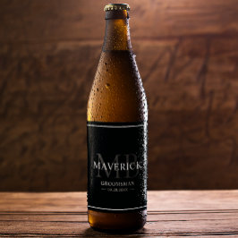 新郎の仲間へのギフト - 名前入り ウェディングギフト ベストマン ビールラベル