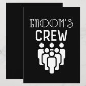 新郎の仲間 新郎の友人  bachelor party 招待状 (正面/裏面)