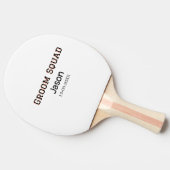 新郎の仲間 新郎の友達 バチェラー・パーティー 名前を追加 卓球ラケット (横)