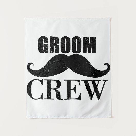 新郎の仲間 結婚前パーティー ウェディング 黒 ギフト タペストリー (正面)