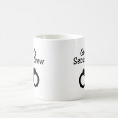 新郎の保証乗組員の手錠 コーヒーマグカップ (中央)