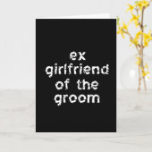 新郎の元ガールフレンド カード (黄色い花)
