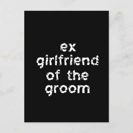 新郎の元ガールフレンド ポストカード (正面)
