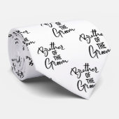 新郎の兄弟の白黒 ネクタイ (ロール)