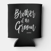 新郎の兄弟 |スクリプトスタイルカスタム結婚式 缶クーラー (正面)