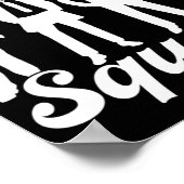 新郎の分隊チーム新郎新婦パーティー学士 ポスター (角)