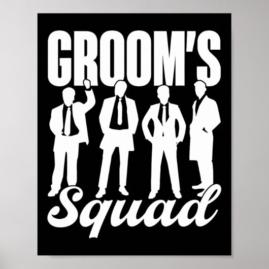 新郎の分隊チーム新郎新婦パーティー学士 ポスター (正面)