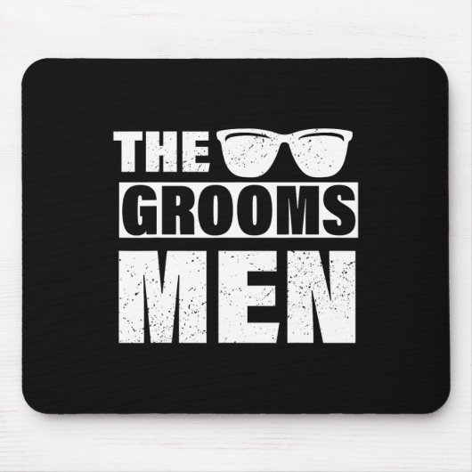 新郎の友人たちによる独身最後の夜 男の友情 新郎へのいたずら メンズ マウスパッド (正面)