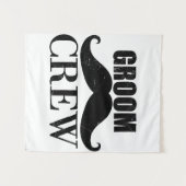 新郎の友人たち ウェディング ギフト 黒 タペストリー (正面(横))