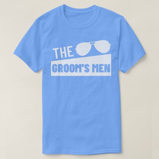 新郎の友人 結婚式 仲間 ベストマン 独身パーティー 新郎側の男性たち Tシャツ (デザイン正面)